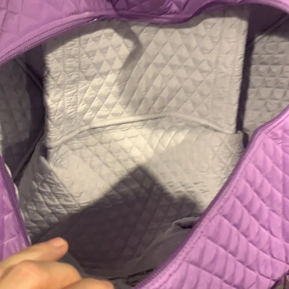 ‼️holiday sale-FIRM‼️NWT Vera Bradley xl traveler duffel mokara orchid purple - Picture 6 of 8